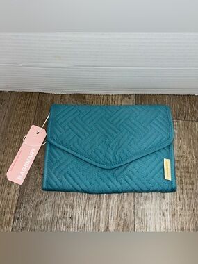 Baggsmart teal blue folding travel jewelry organizer NWT